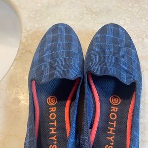 Rothy’s Blue Plaid Flats